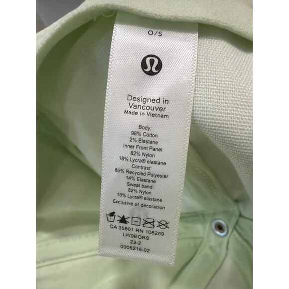 Lululemon Baller Hat Cotton Twill KOGR ONE SIZE Kohlrabi Green NWT